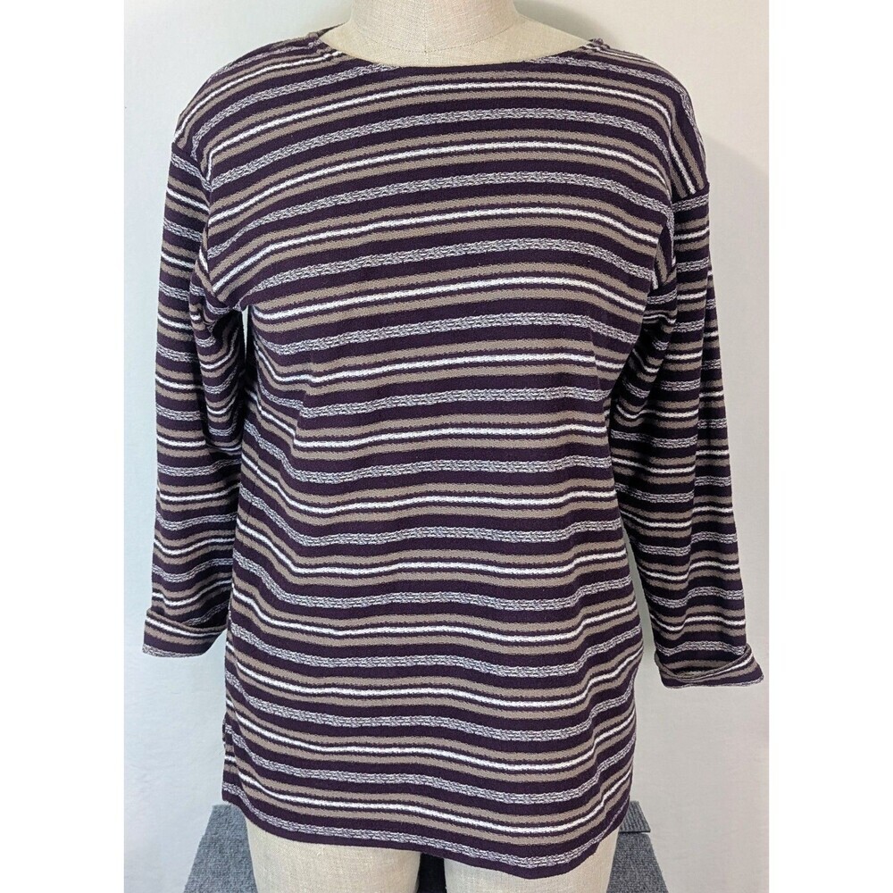 Milano Design Group Striped Top Womens M Poly Cotton Shoulder Pads